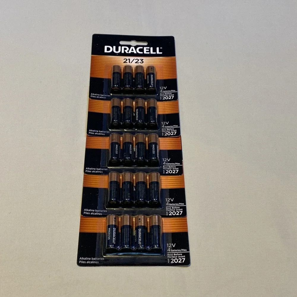Duracell 21/23 12V Batteries Specialty Alkaline Long Lasting 4 Pack New